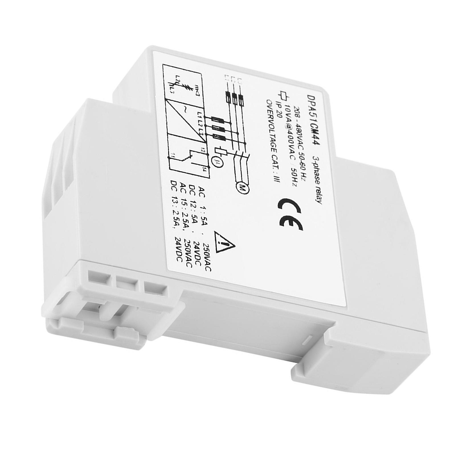 Dpa51cm44 3-phase Monitoring Relay Phase Sequence Protector 208-480vac