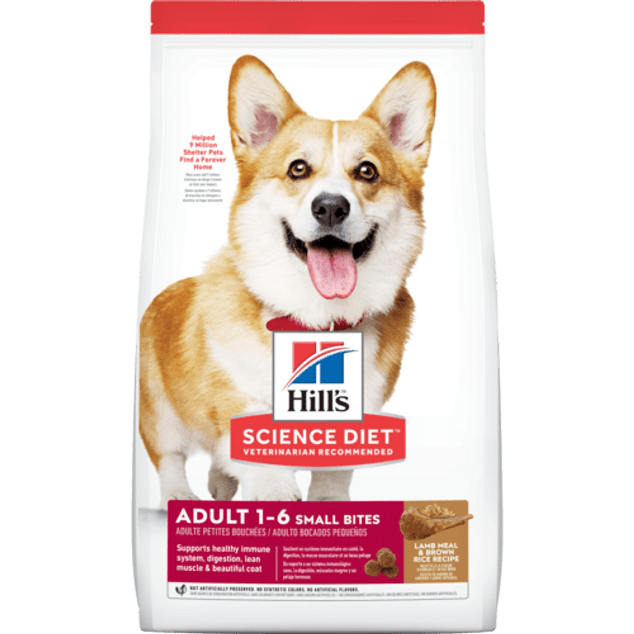 Hill's Science Diet Adult 1-6 Small Bites Lamb Meal and Brown Rice Dog Food