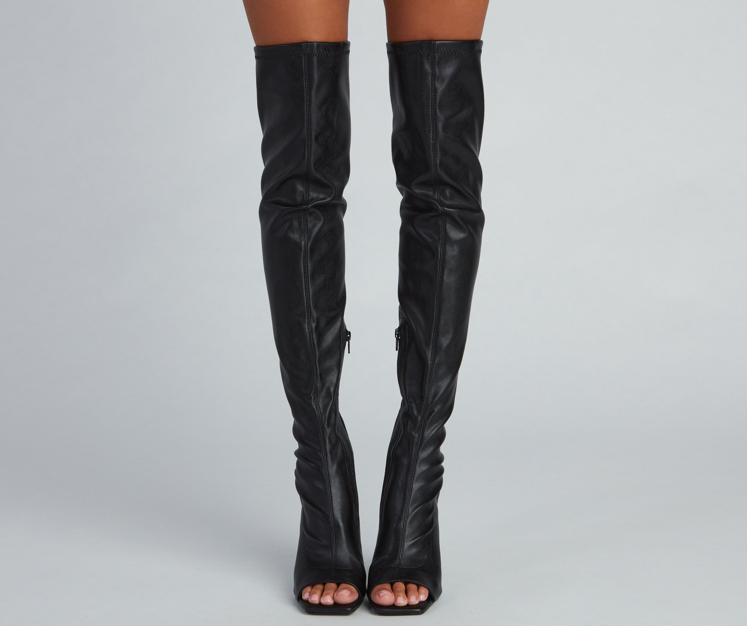 Sleek And Stunning Faux Leather Boots