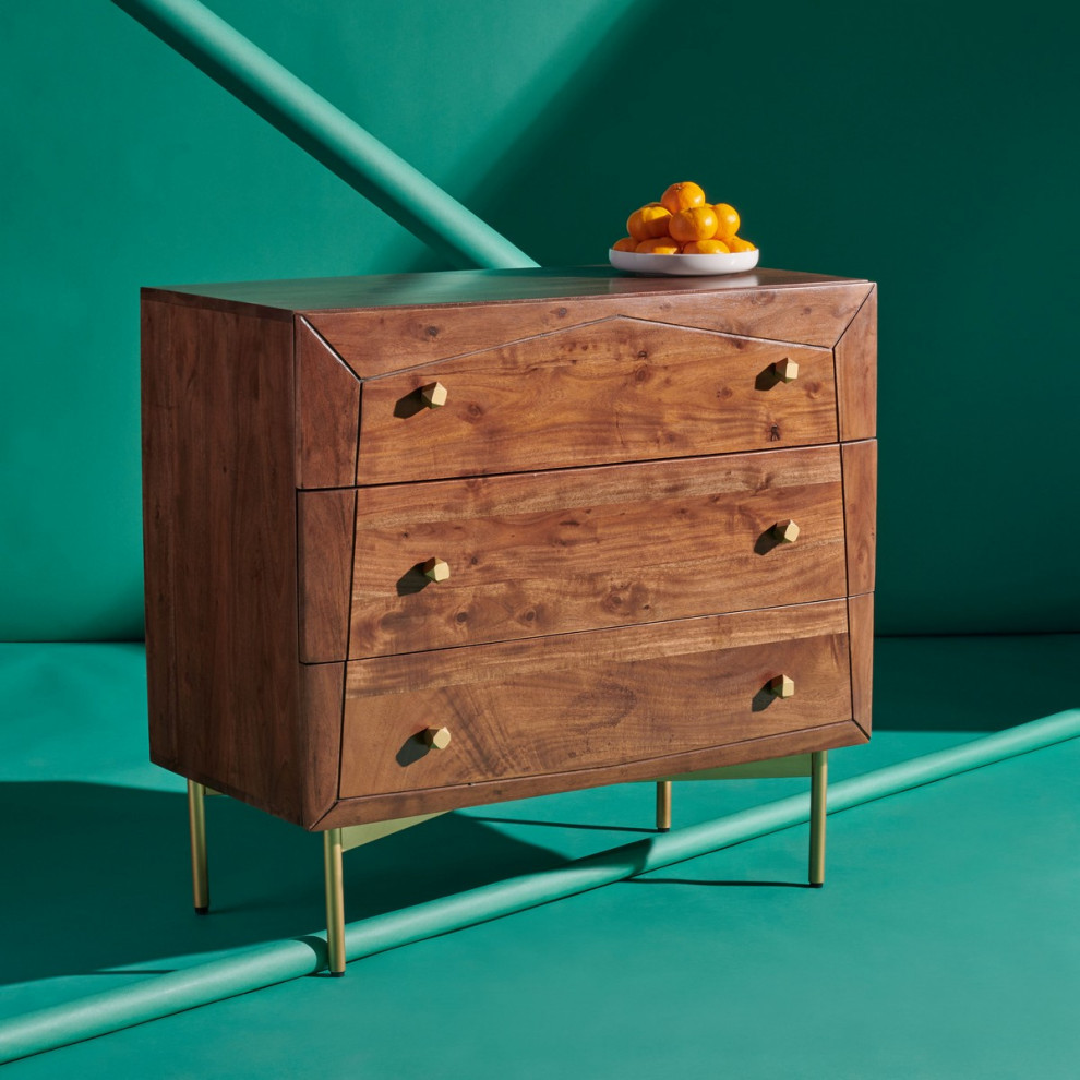 Ritchie 3 Drawer Chest   Modern   Accent Chests And Cabinets   by Virgil Stanis Design  Houzz