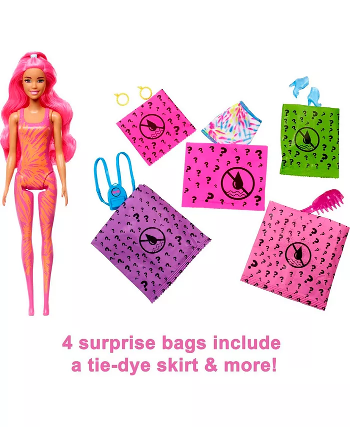 Barbie Color Reveal Neon Tie Dye Series Doll