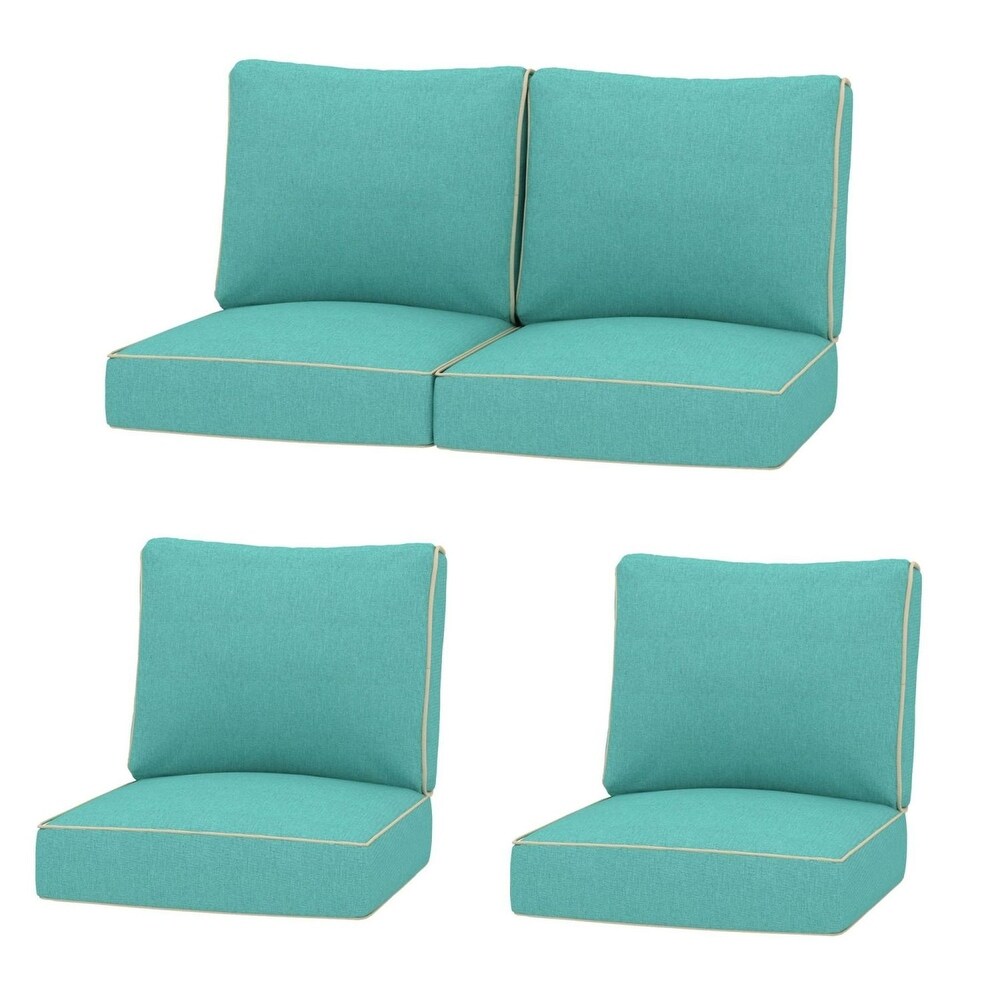 Outdoor Deep Seating Patio 24 inch Replacement Cushions