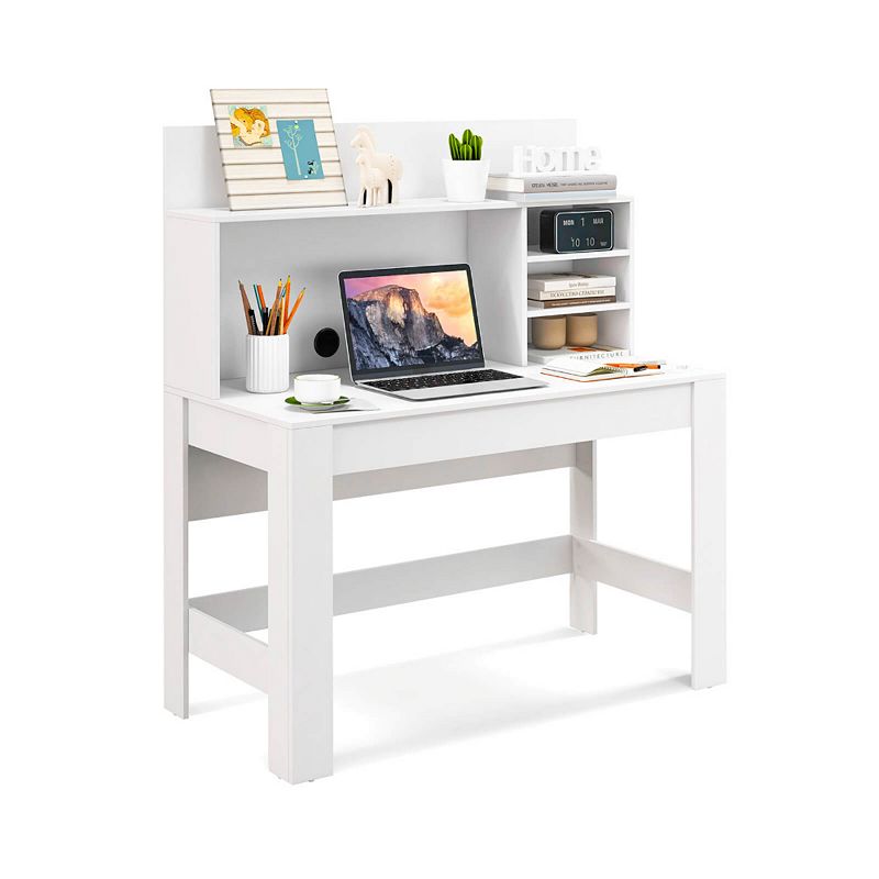 Writing Computer Desk with Anti-Tipping Kits and Cable Management Hole