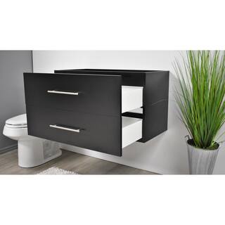 VOLPA USA AMERICAN CRAFTED VANITIES Napa 36 in. W x 18 in. D Bath Vanity Cabinet Only in Black MTD-3336BK-0