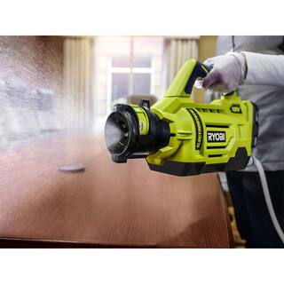 RYOBI ONE+ 18V Cordless Electrostatic 1 Gal. Sprayer w Extra (2) Med.  (1) High Nozzles (2) 2.0 Ah Batteries  (1) Charger P2870-A14