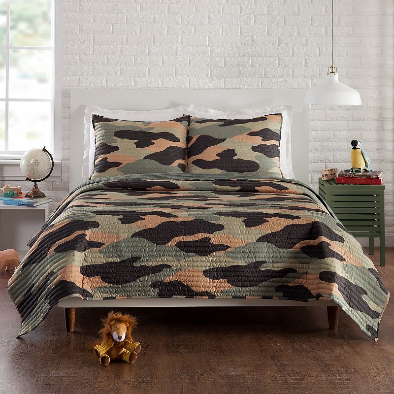 Urban Playground Covert Camo Quilt Set with Shams