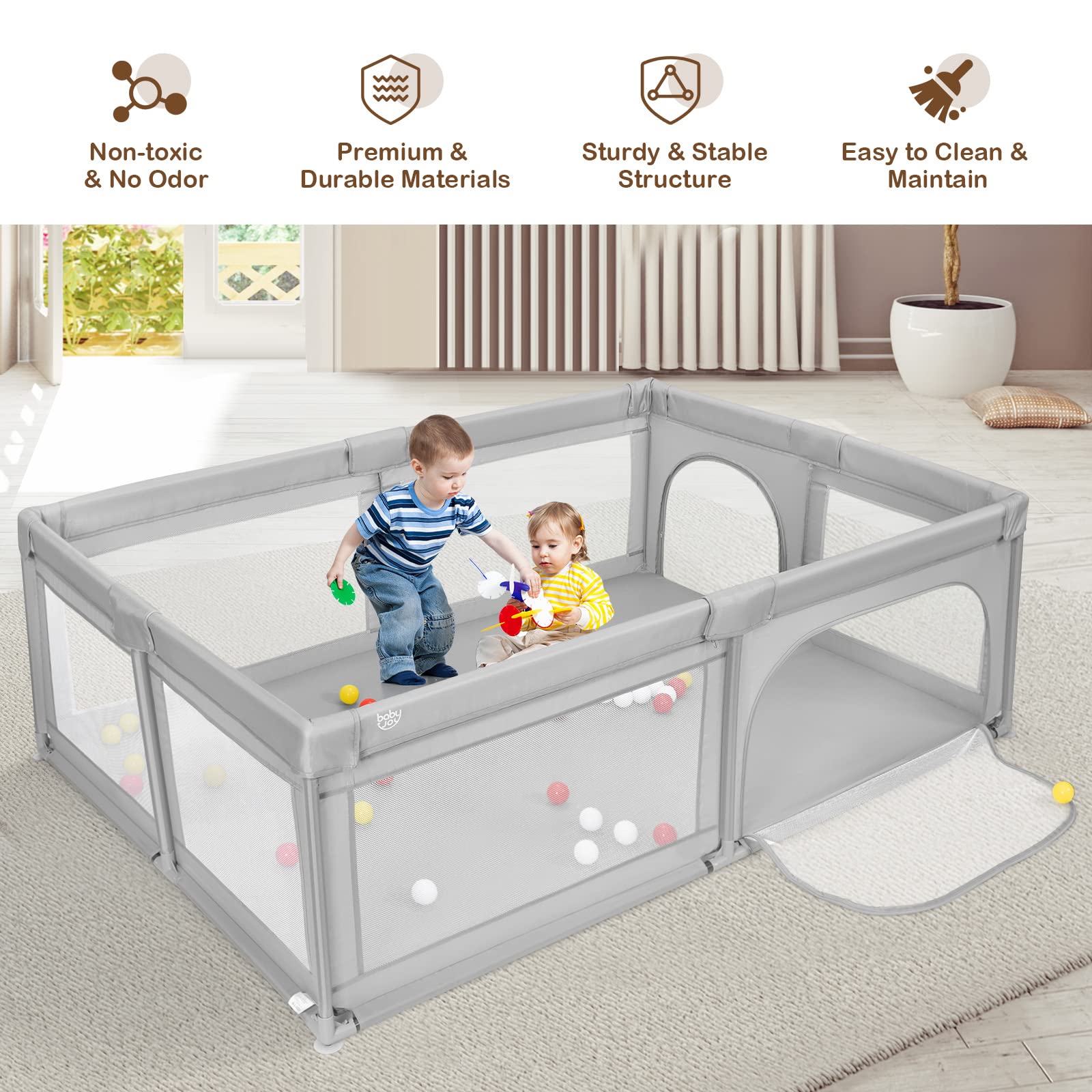 Costzon Baby Playpen for Toddler