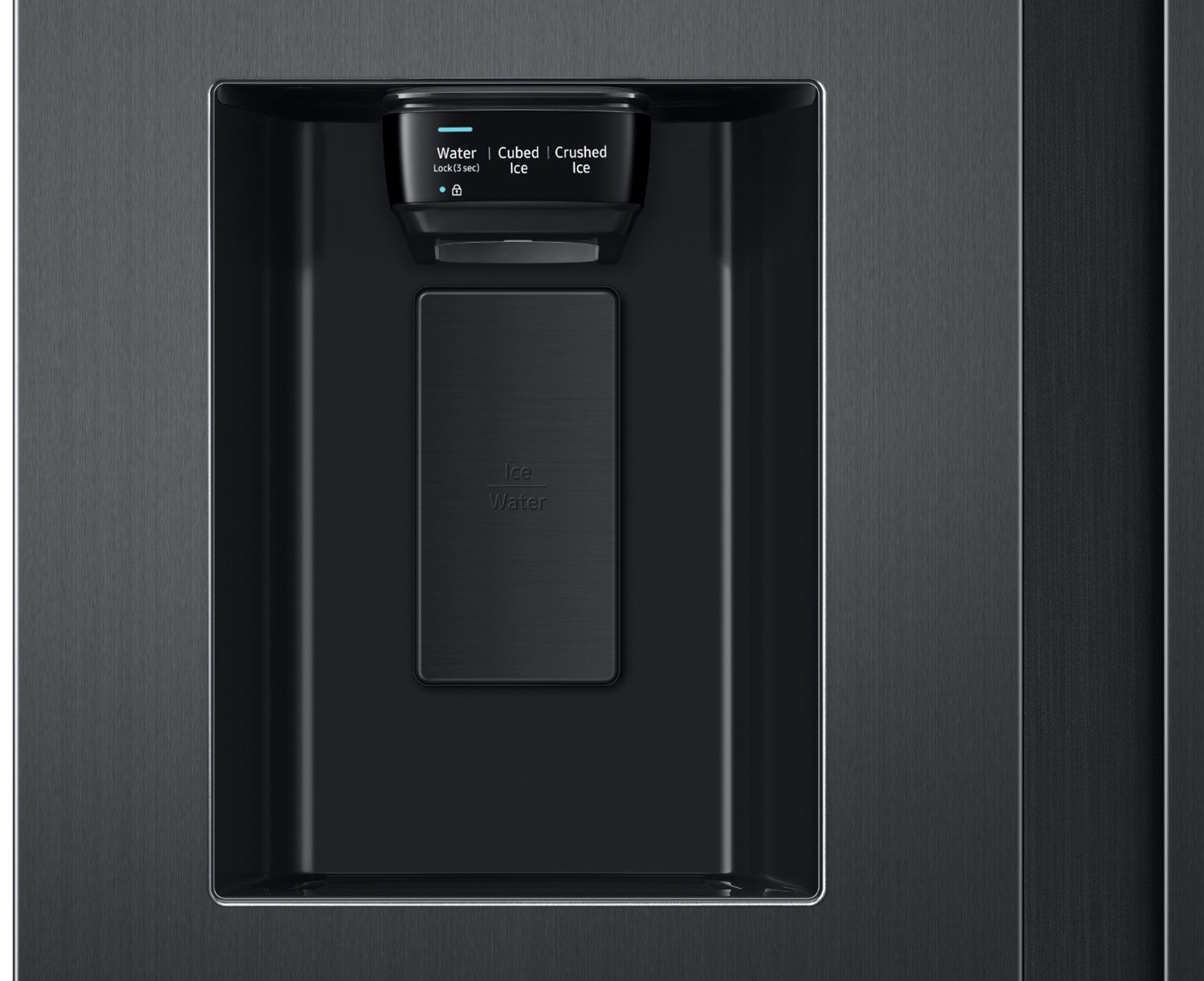  ADA 27.4 Cu. Ft. Large Capacity Fingerprint Resistant Black Stainless Steel Side-By-Side Refrigerator