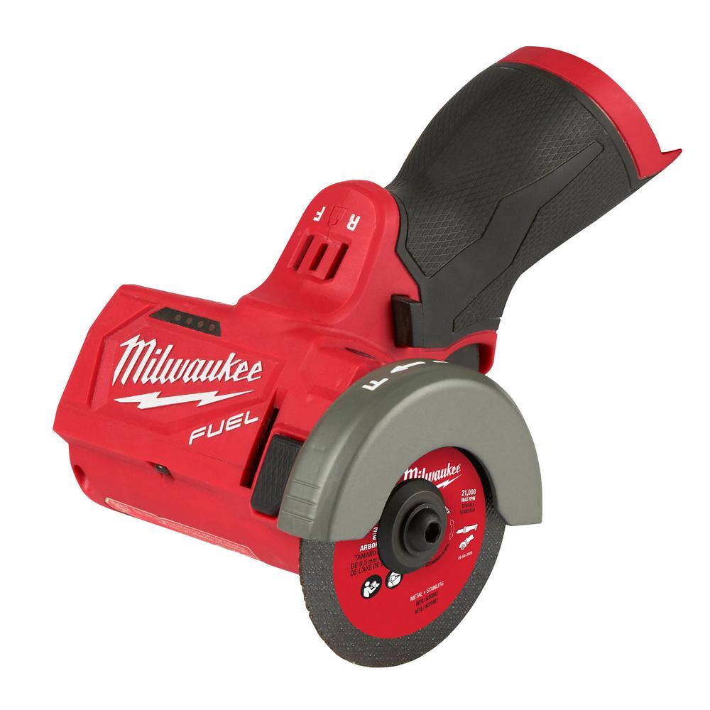 MW M12 FUEL 12V Lithium-Ion Brushless Cordless 3 in. Cut Off Saw (Tool-Only) 2522-20