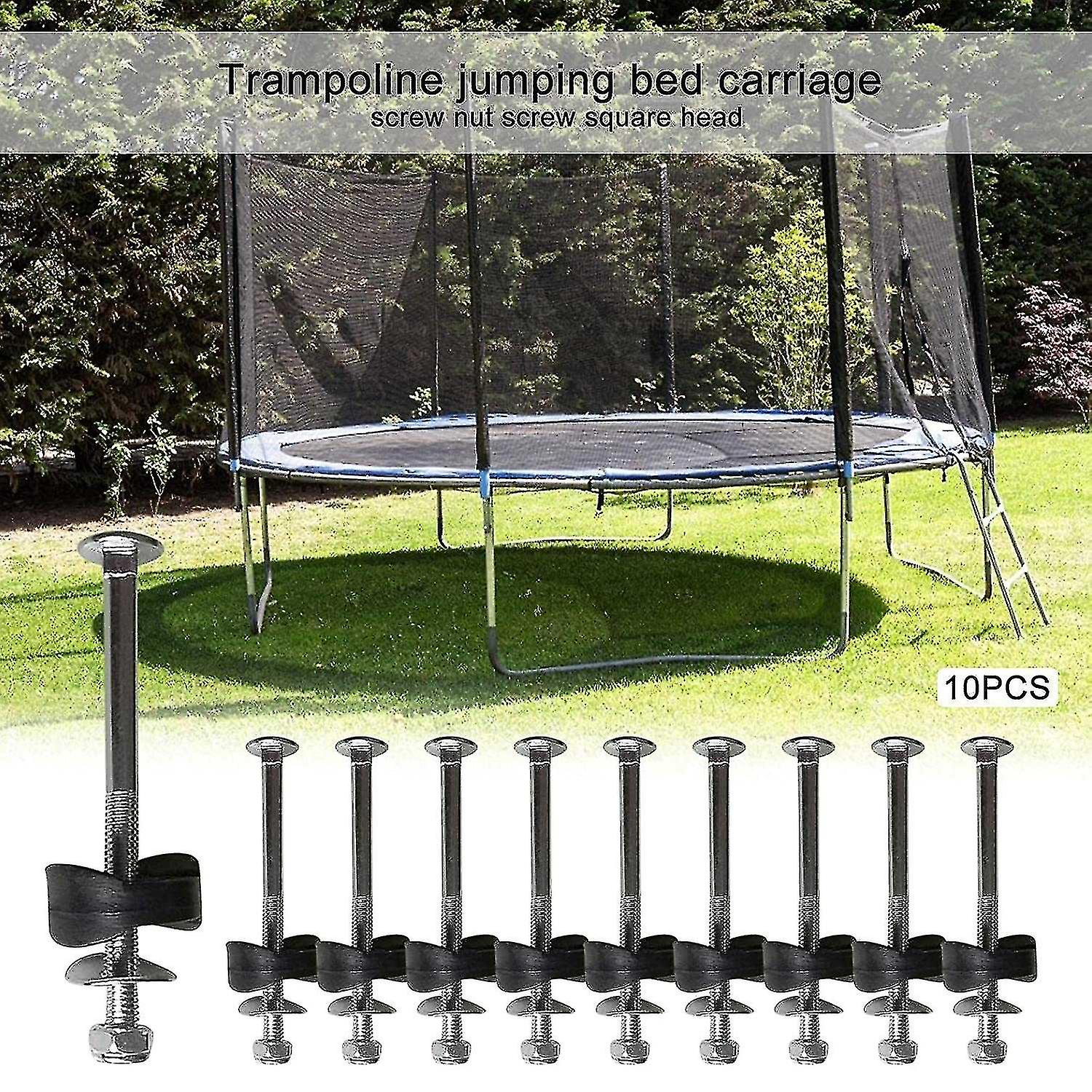 Compatible Withtrampoline Screws， 10pcs Galvanized Steel Trampoline Screws