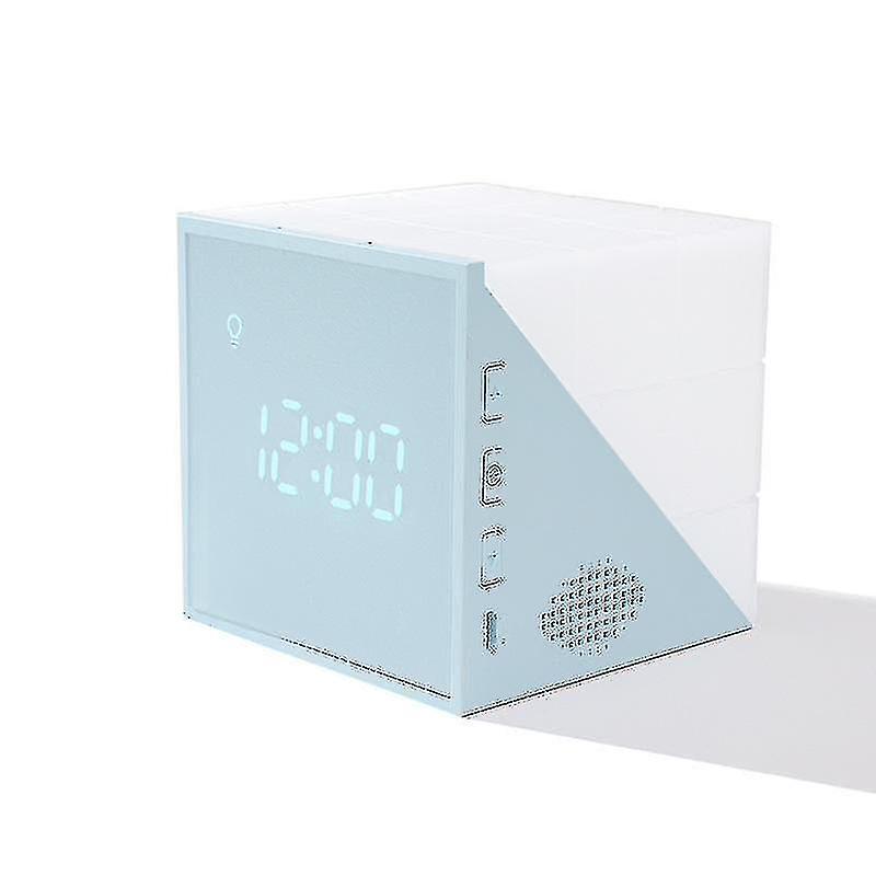 Magic Cube Led Alarm Clock Night Light Touch Sensor Lamp With Voice Control