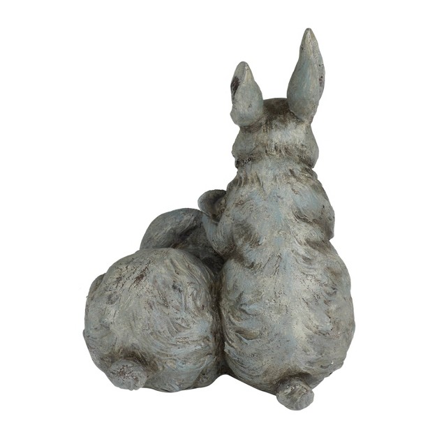 X 8 quot Farmhouse Resin Rabbits Garden Sculpture Olivia amp May