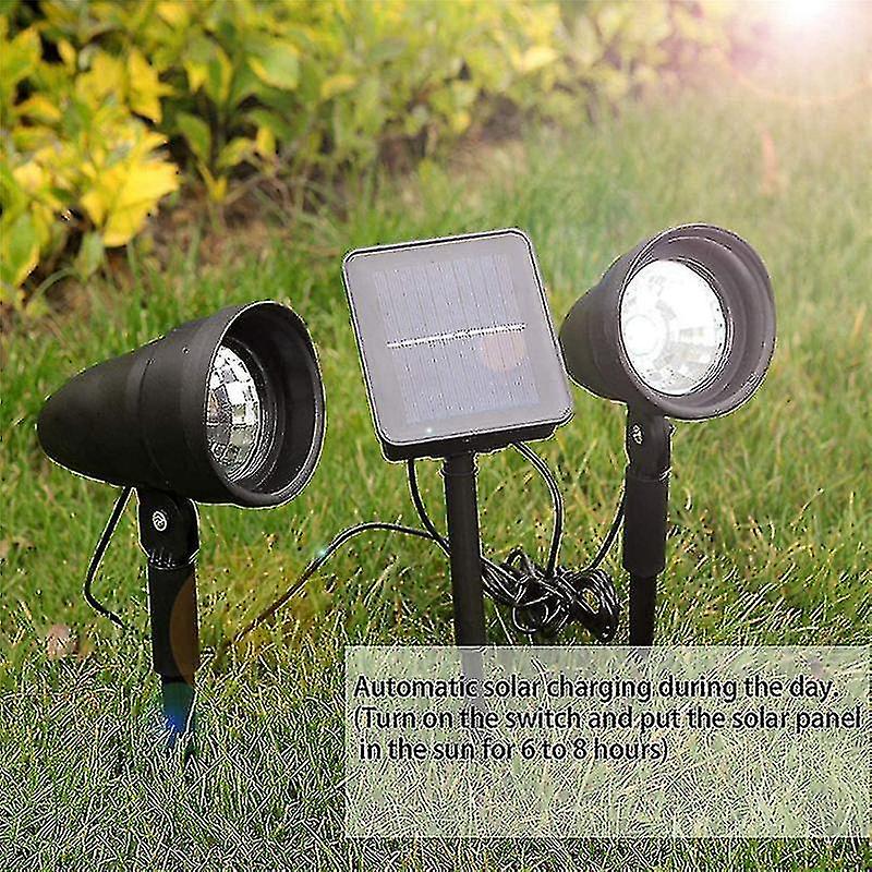 Led Solar Lawn Spotlight Ip65 Waterproof For Courtyard