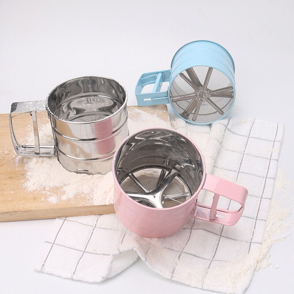 1 Pack Stainless Steel Flour Sifter   Baking Tool