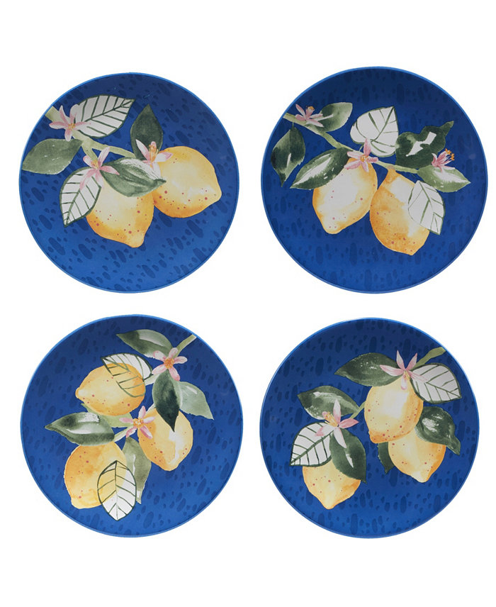 Certified International Lemonade Set of 4 Salad Plate 9