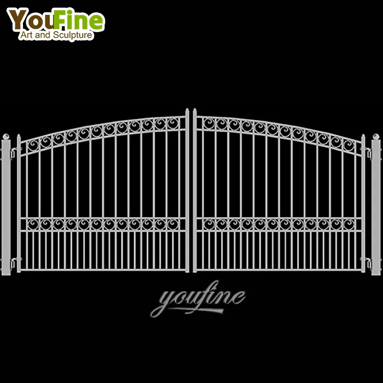 New Fancy Design Wrought Iron Entrance Gate