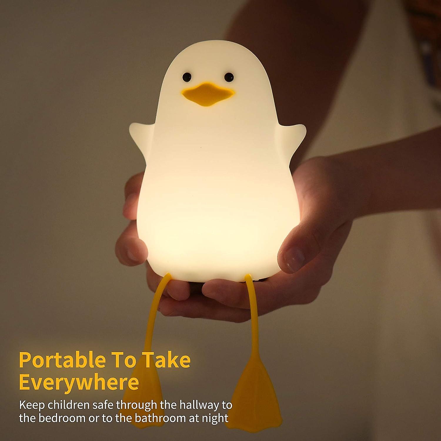 Cute Seagull Night Light， Baby Gift， Nursery Night Light， Kawaii Room Decor， Silicone Night Light For Kids And Toddlers.