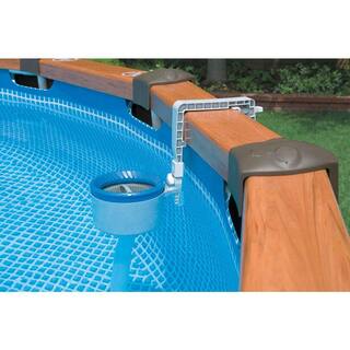 INTEX Deluxe Pool Automatic Surface Skimmer and Maintenance Kit with Vacuum and Pole 28000E + 28003E