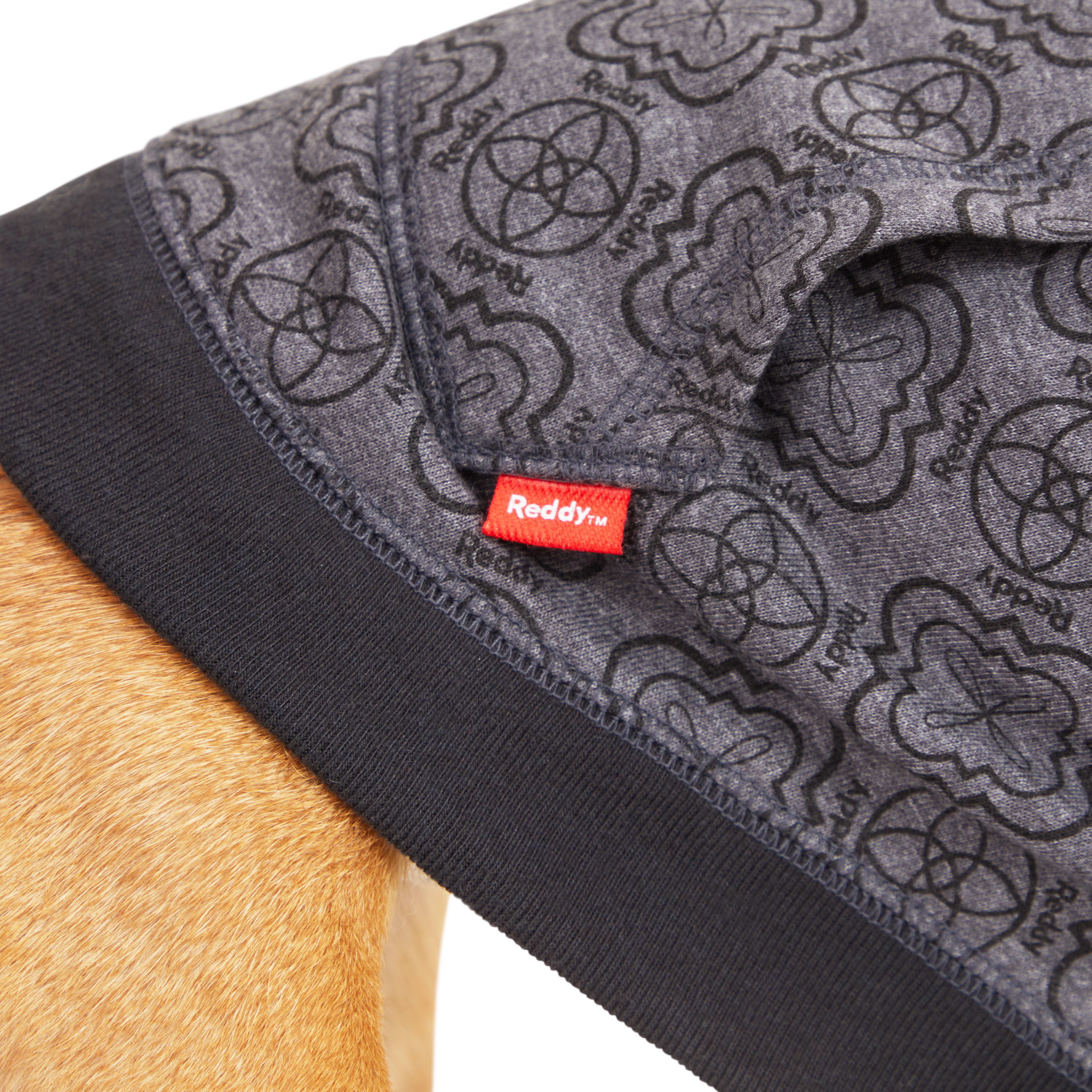 Reddy Charcoal Dog Hoodie， X-Small