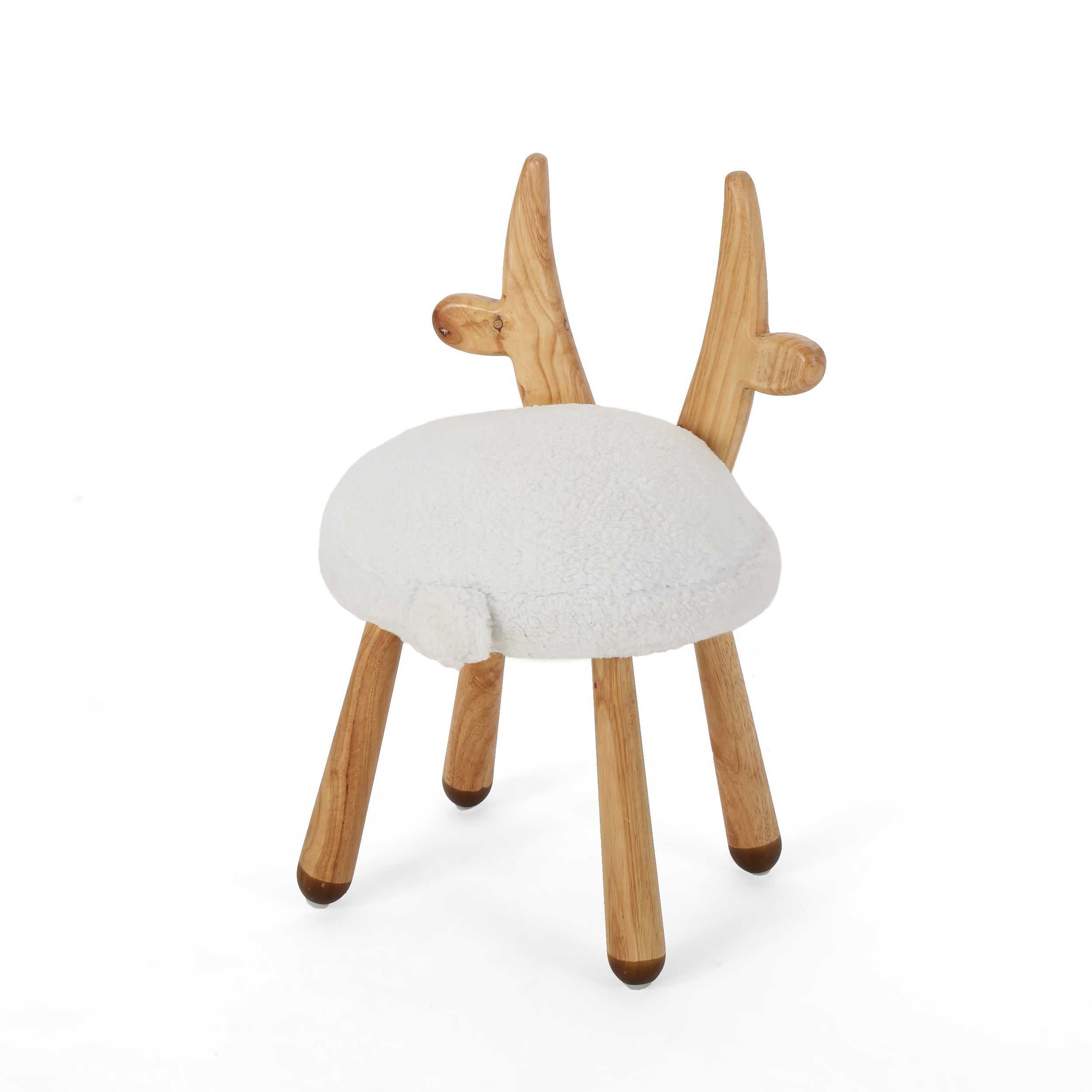 Tarren Faux Fur Gazelle Stool