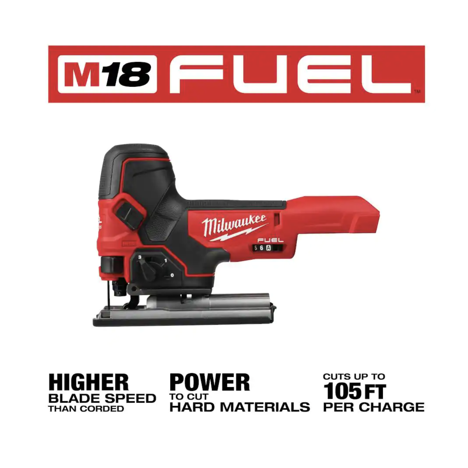 Milwaukee M18 FUEL 18V Lithium-Ion Brushless Cordless Barrel Grip Jig Saw (Tool Only)