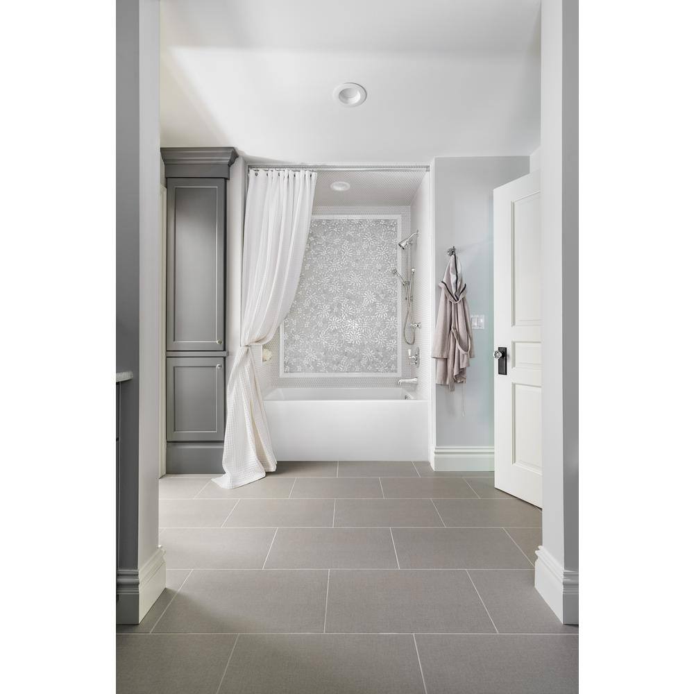 Hydro Systems Shannon 60 in. Acrylic Left Hand Drain Rectangular Alcove Soaking Tub in White CSYD6030LTOW