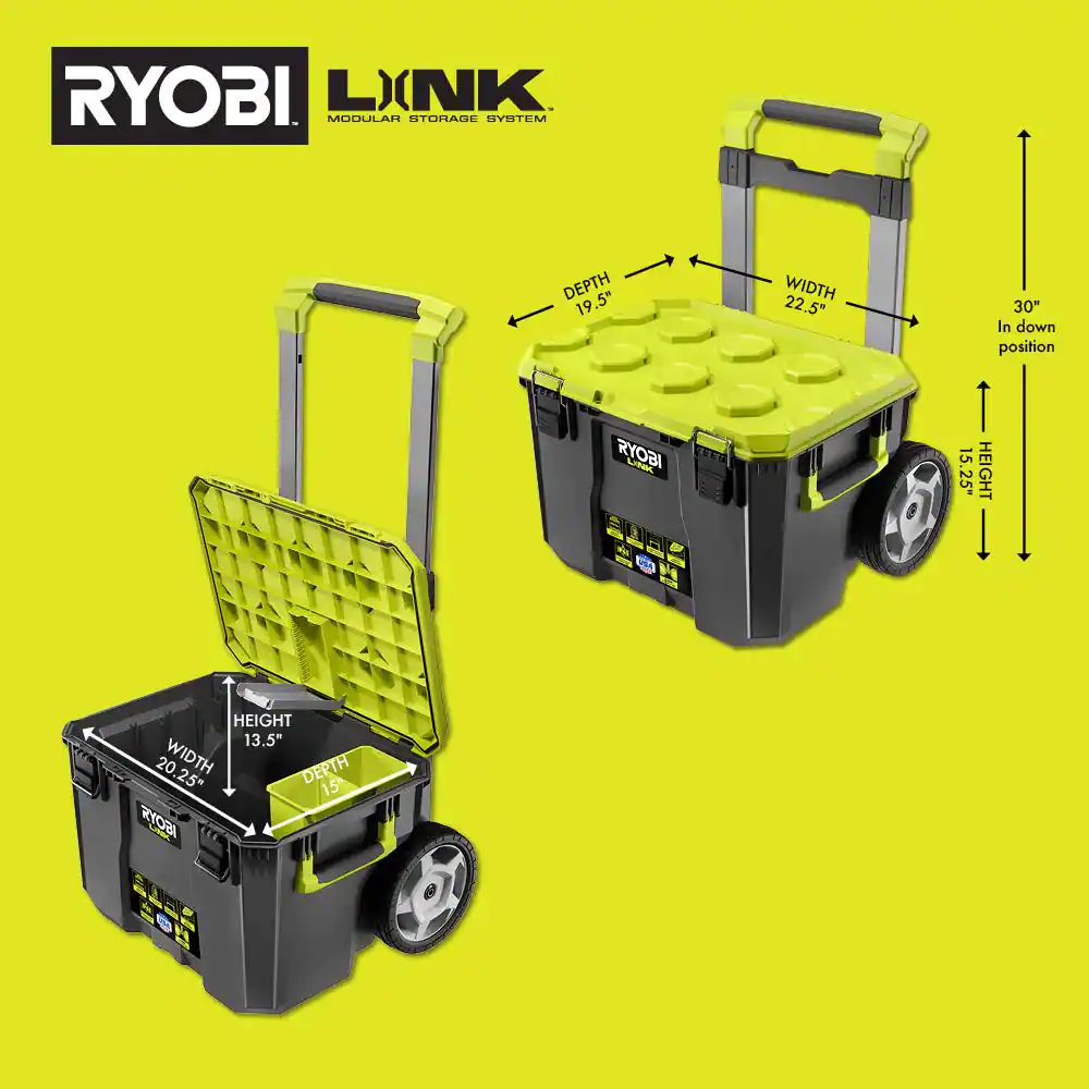 Ryobi Link Rolling Tool Box， STM201