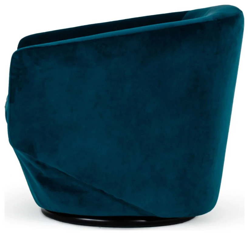 Floyd Modern Dark Teal Fabric Accent Chair   Contemporary   Armchairs And Accent Chairs   by V.S.D Furniture  Houzz