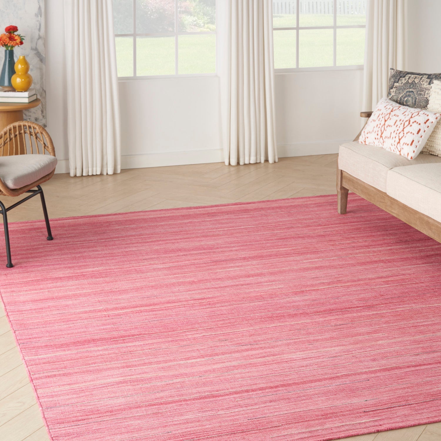 Interweave Rose Modern Rug