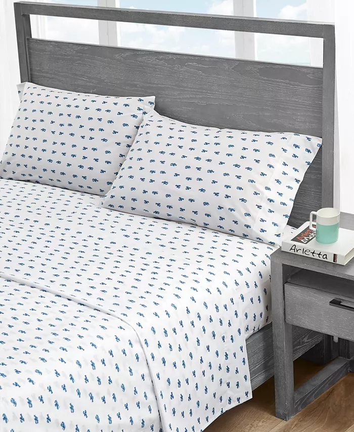 Nautica Cloyster Cotton Percale 3-Piece Sheet Set， Twin