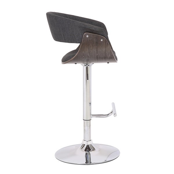 Mid-century Modern Height-adjustable Swiveling Bar Stool