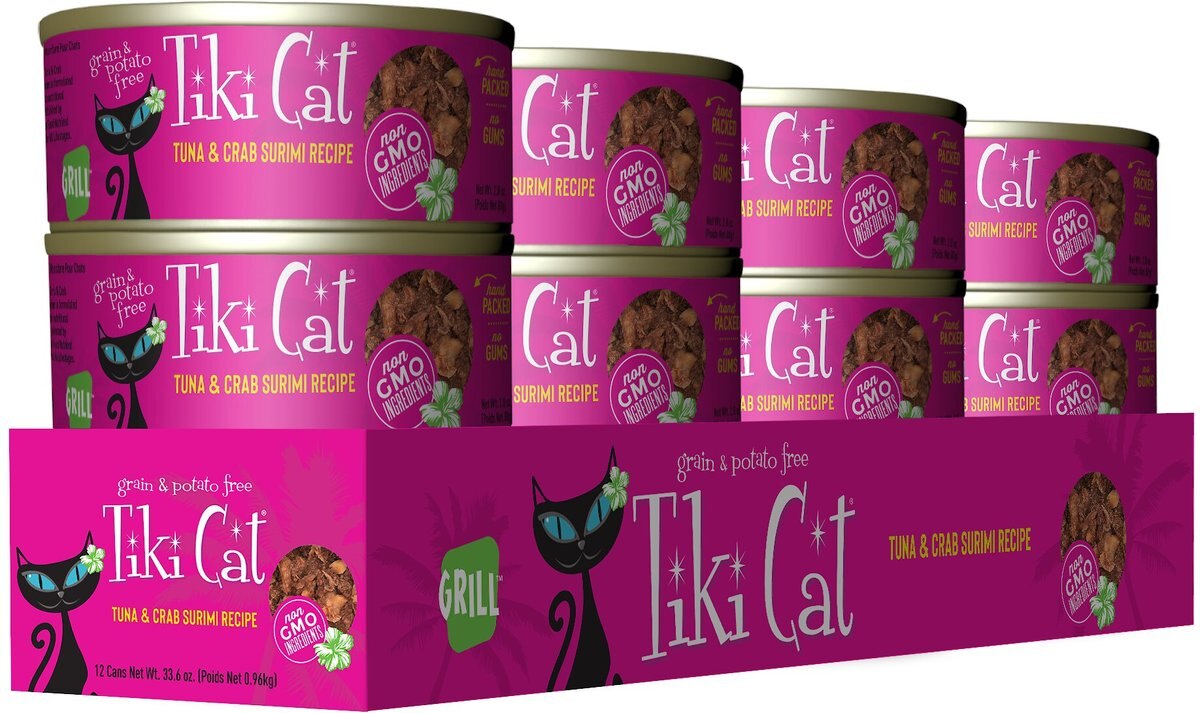 Tiki Cat Lanai Grill Tuna in Crab Surimi Grain-Free Canned Cat Food