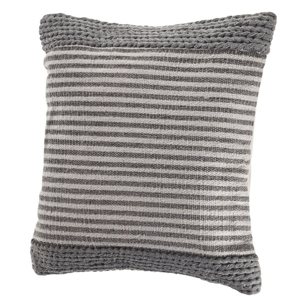 Lr Home Farmhouse Striped And Textured Gray / Ivory 20