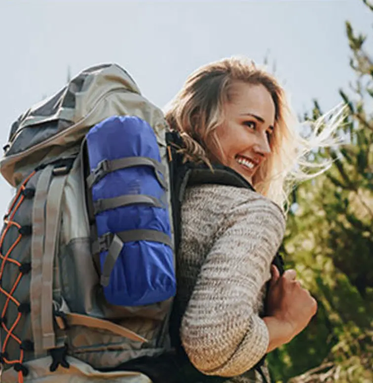 Air filled mattress and camping air mattress