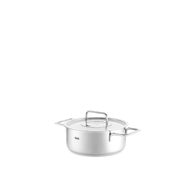 Fissler Pure Collection Stainless Steel Rondeau 2 7 Quart With Metal Lid