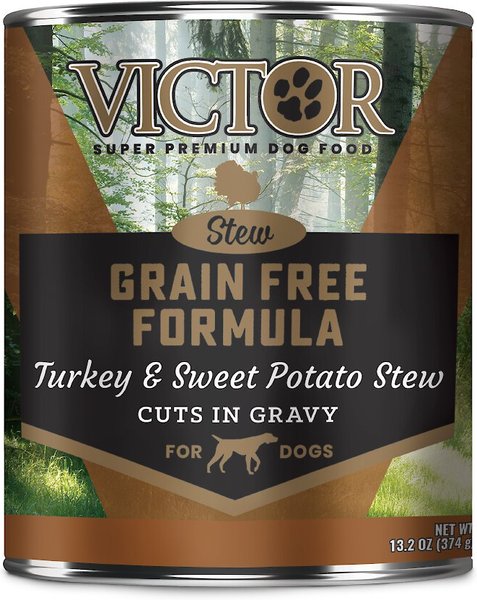 VICTOR Turkey and Sweet Potato Stew Cuts in Gravy Grain-Free Canned Dog Food