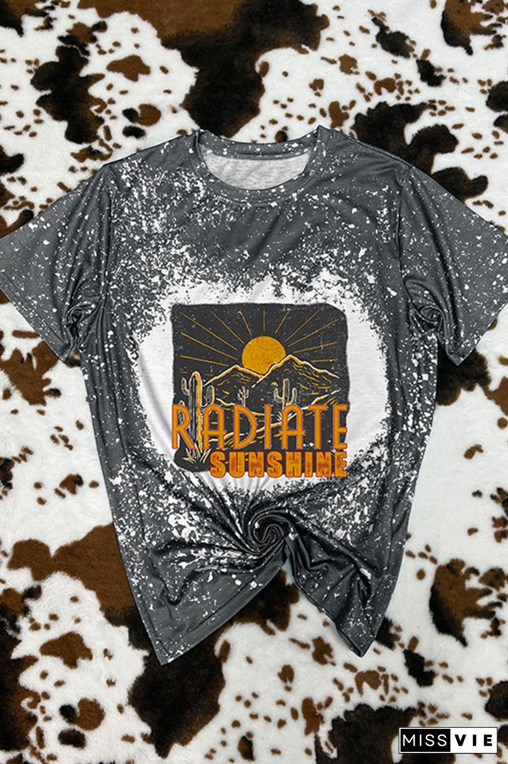 Radiate Sunshine Cactus Desert Print Tee Wholesale