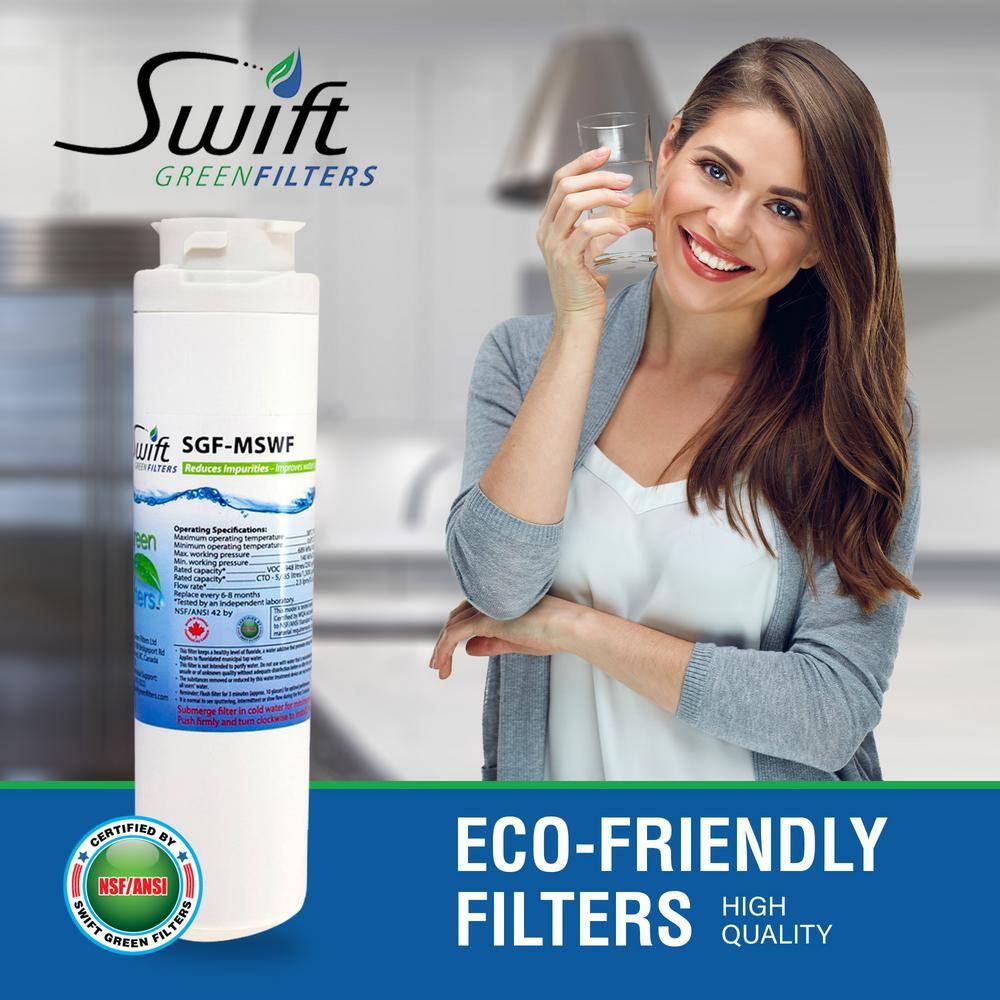 Swift Green Filters Replacement water filter for GE MSWF MSWF3PK EFF-6022A 101820A (1-Pack) SGF-MSWF-1 Pack