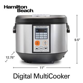 Hamilton Beach 4.5 Qt. Stainless Steel Digital Multi Slow Cooker 37523