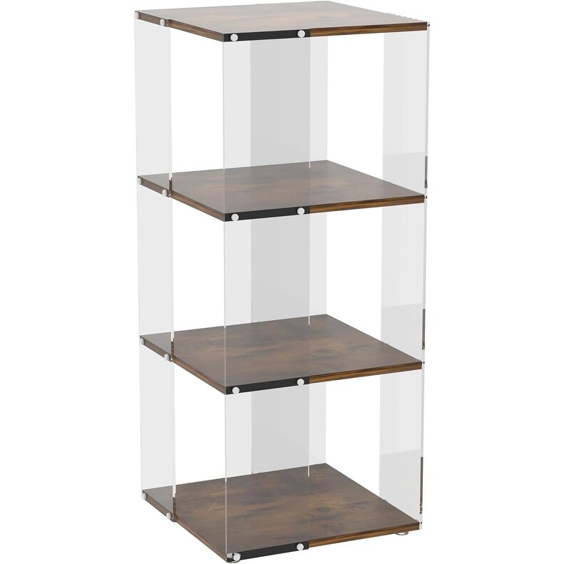 Sttoraboks Display Cabinet  Curio Cabinet  Floor Standing Bookshelf  Bookcase Acrylic and Wood