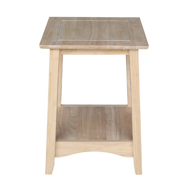 Bombay Tall End Table Unfinished International Concepts