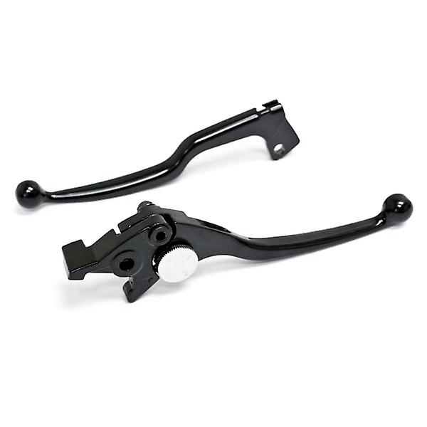 Brake + Clutch Hand Lever Black Replacement Set Compatible with 1999-2008 Suzuki SV650