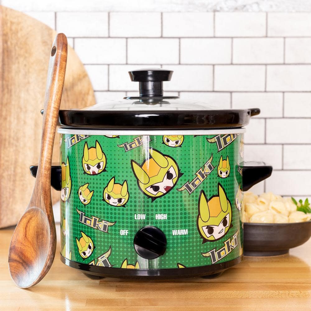 Uncanny Brands 2 Qt. Marvel's Loki Green Slow Cooker SC2-MVC-LK1