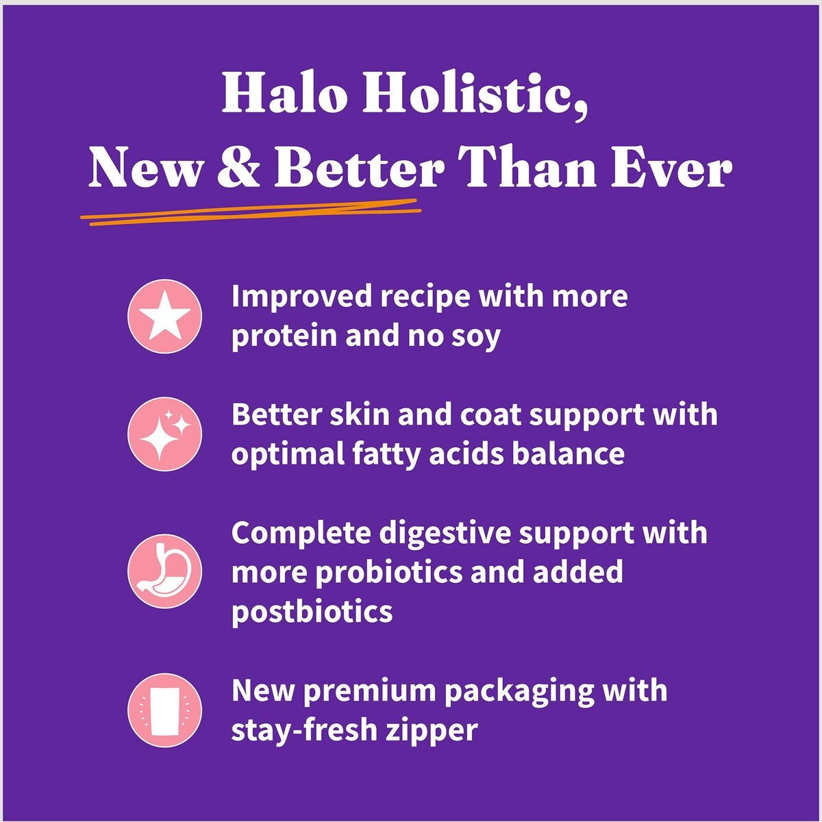 Halo Holistic Indoor Wild-Caught Salmon and Whitefish Recipe Complete Digestive Health and Healthy Weight Support Grain-Free Adult Dry Cat Food