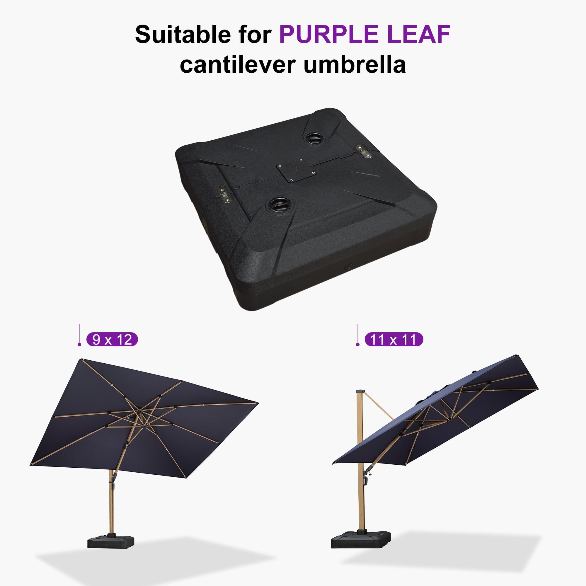 PURPLE LEAF Umbrella Base for Wood Grain Cantilever Patio Umbrella