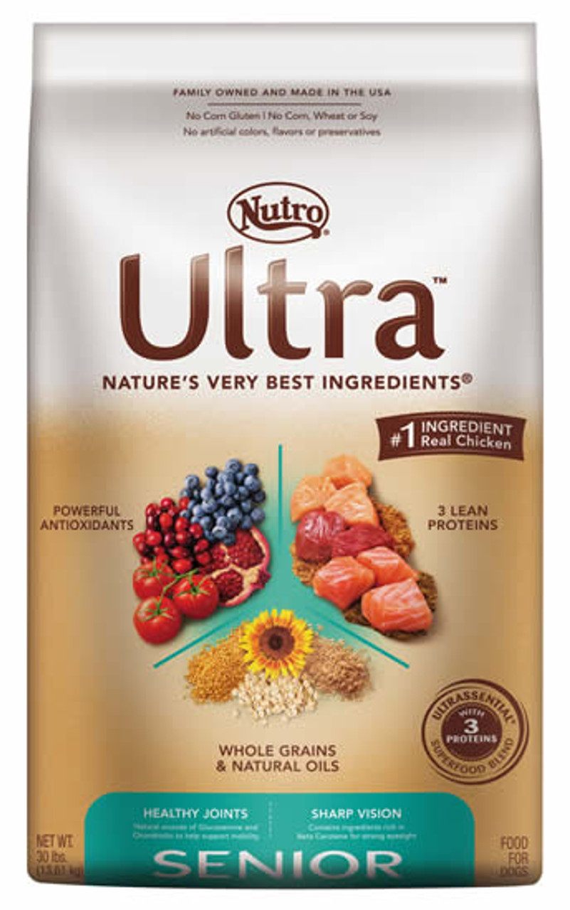 Nutro Ultra Senior Dog Food， 30 Lb.