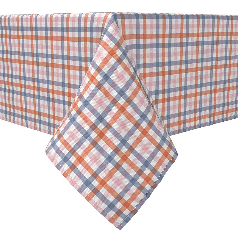 Square Tablecloth， 100% Cotton， 60x60， Plaid 7