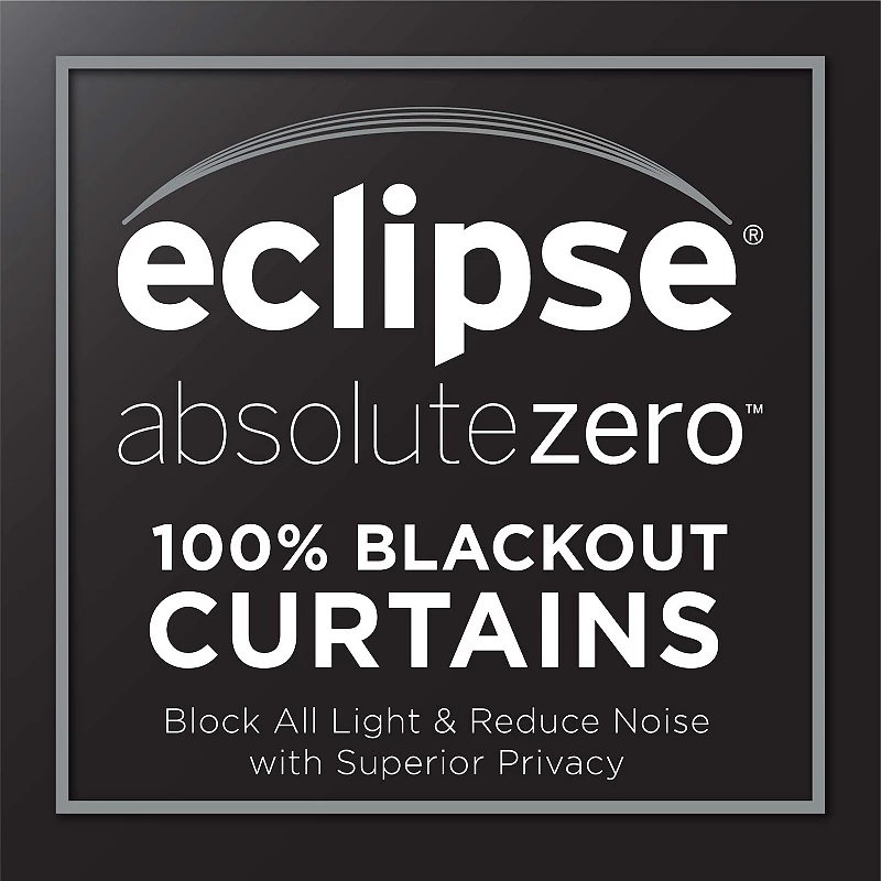 eclipse 2-pack Absolute Zero 100% Blackout Beech Window Curtains