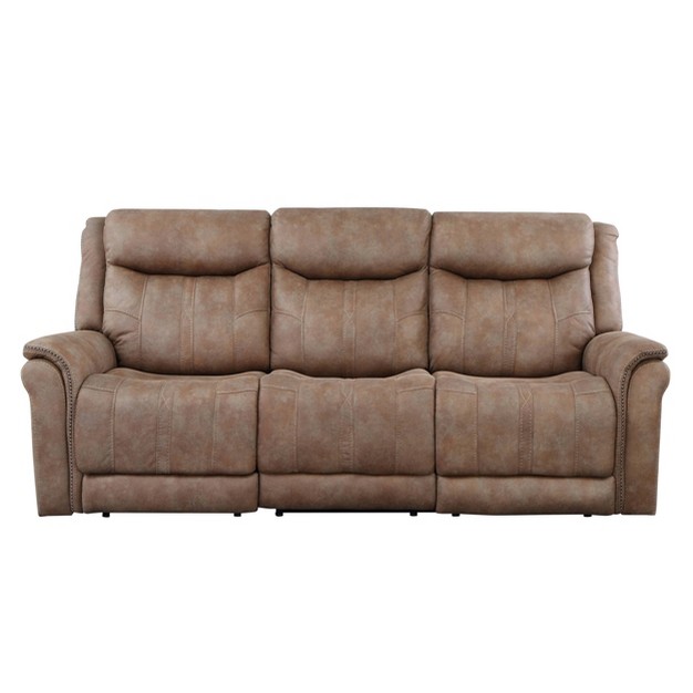 Morrison Power Recliner Sofa Camel Steve Silver Co