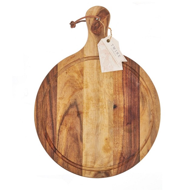 Acacia Wood Artisan Cheese Paddle By Twine Living Brown